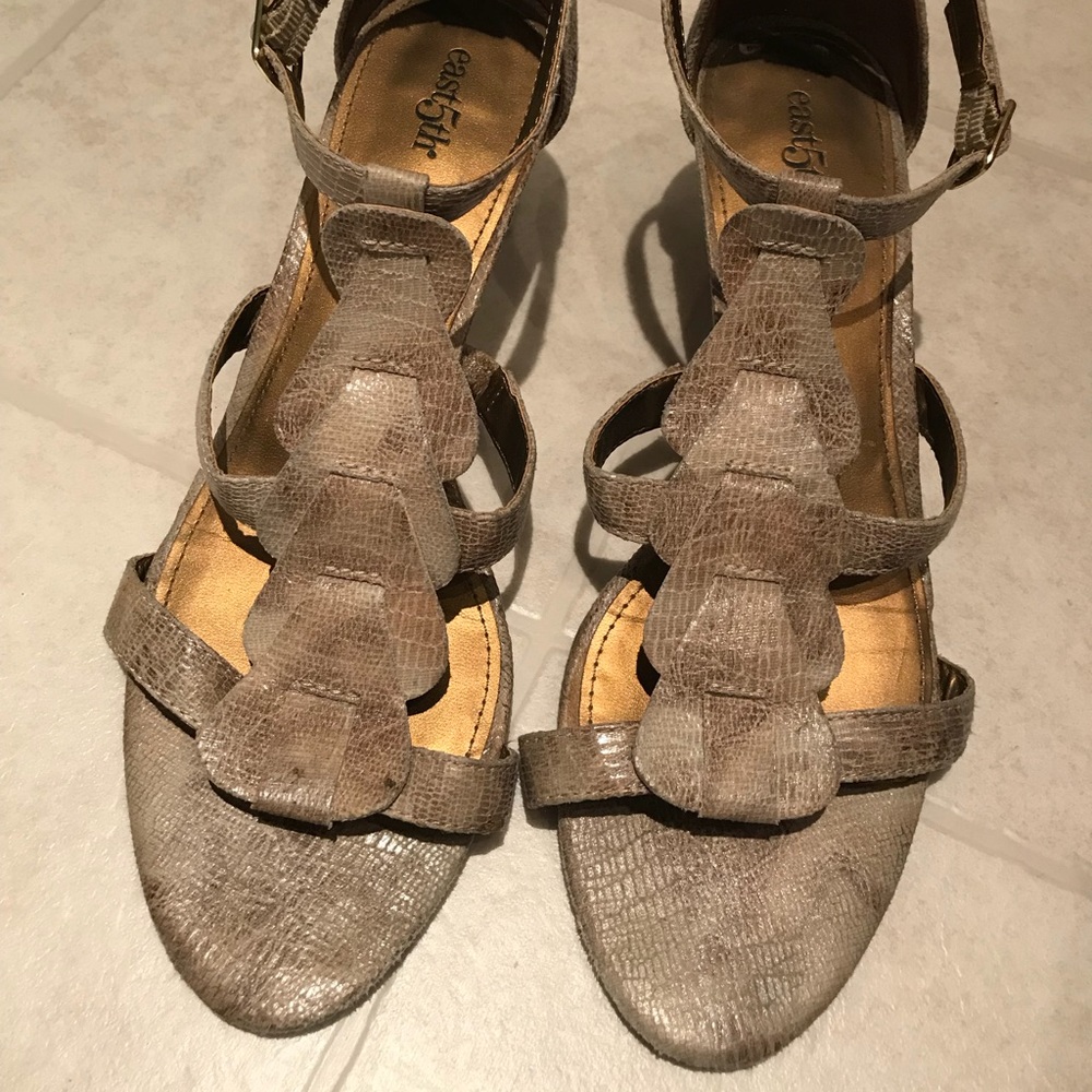East 5th Semi-Wedge Heels